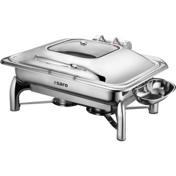 SARO Chafing Dish, 1/1 GN, contenitore adatto all'induzione, modello RAINER