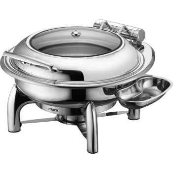 SARO Chafing Dish, rotondo, contenitore adatto a induzione, modello JESSIE