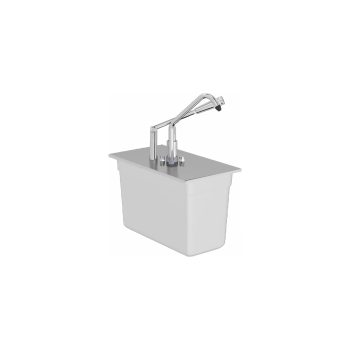 Dispenser per salse con pompa GN 1/4 (200 mm), 5,25 litri