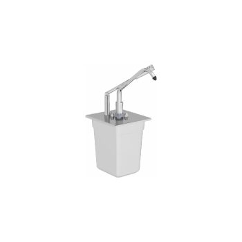 Dispenser per salse con pompa GN 1/6 (200 mm), 3 litri