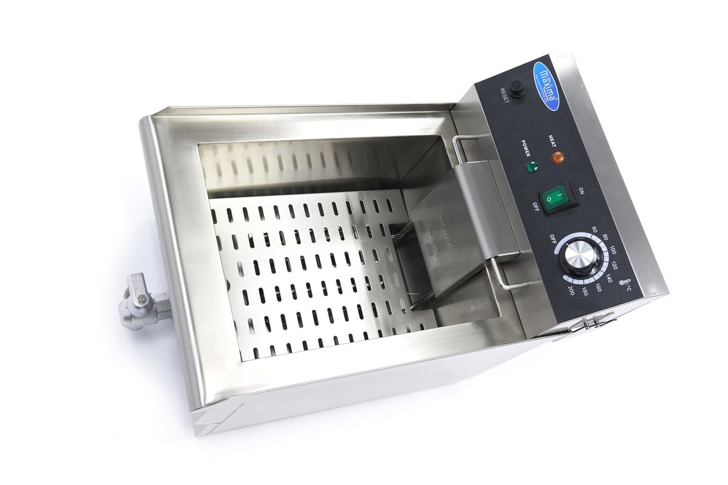 Friggitrice – 13L – 1 Cestello – con Rubinetto di Scarico