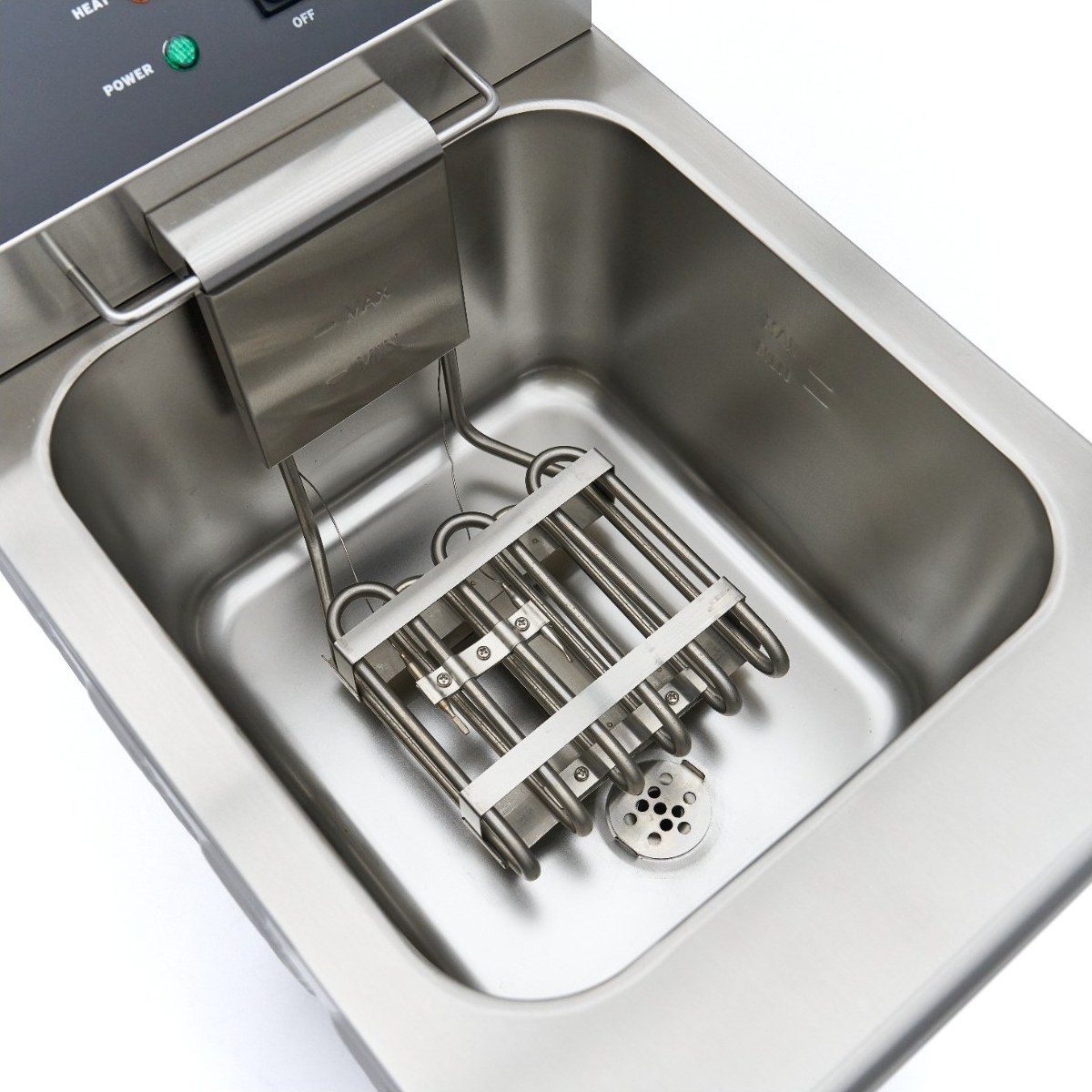 Friggitrice – 16L – 1 Cestello – con Rubinetto di Scarico e Base Armadiata – 230V