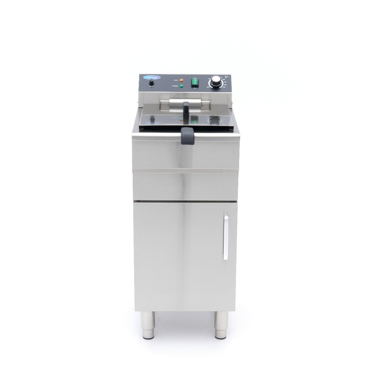 Friggitrice – 16L – 1 Cestello – con Rubinetto di Scarico e Base Armadiata – 230V