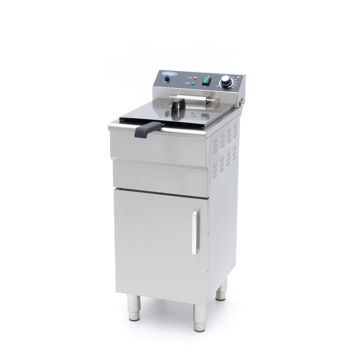 Friggitrice – 16L – 1 Cestello – con Rubinetto di Scarico e Base Armadiata – 230V