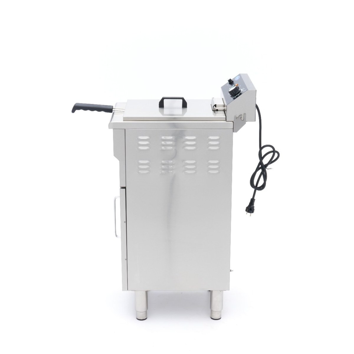 Friggitrice – 16L – 1 Cestello – con Rubinetto di Scarico e Base Armadiata – 230V