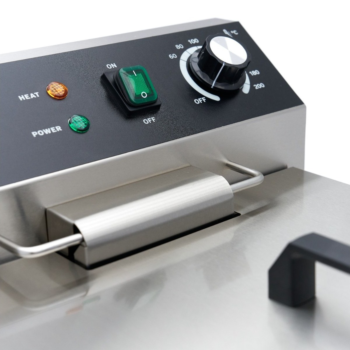 Friggitrice – 16L – 1 Cestello – con Rubinetto di Scarico e Base Armadiata – 230V