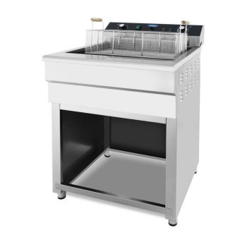 Friggitrice – 45L – 1 Cestello – con Rubinetto di Scarico – 400V