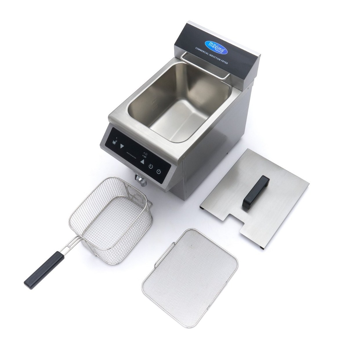 Friggitrice – 8L – 1 Cestello – Induzione – con Rubinetto di Scarico