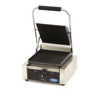 Griglia a Contatto – Scanalato – Piastra a Singola Griglia – 22cm
