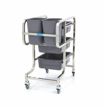 Carrello di Pulizia – incl. 5 Bidoni