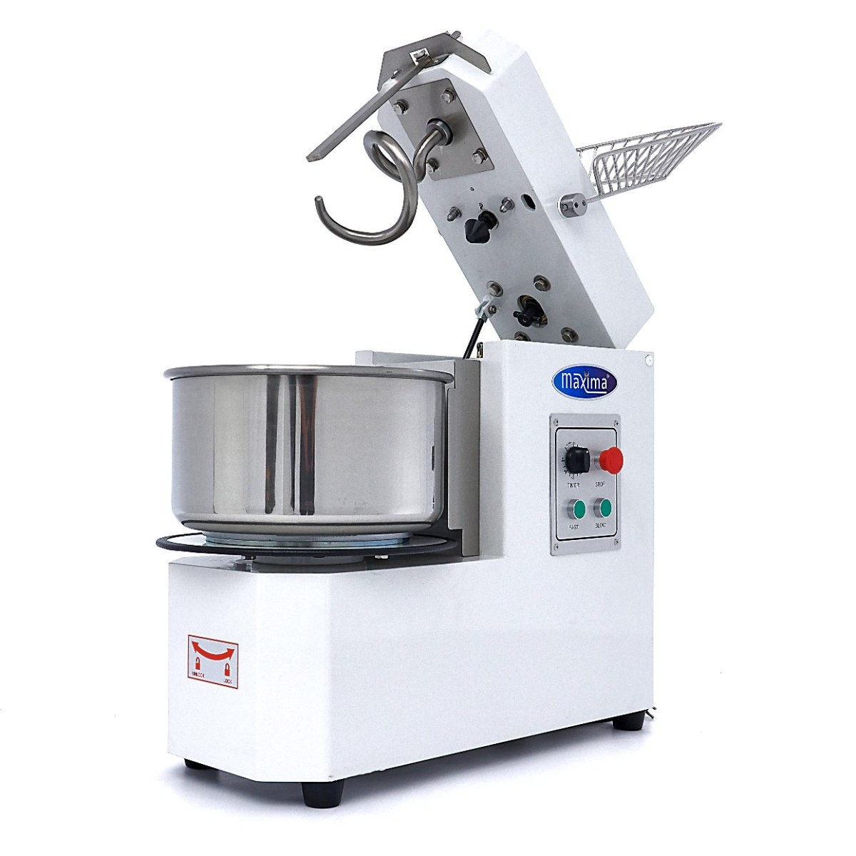 Impastatrice – 20L – 12kg di Pasta – 2 Velocità – Vasca Estraibile
