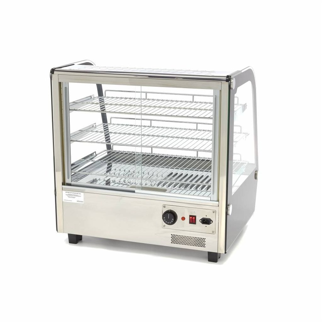 Espositore Riscaldato per Alimenti – 120L – 67,8cm – 3 Ripiani