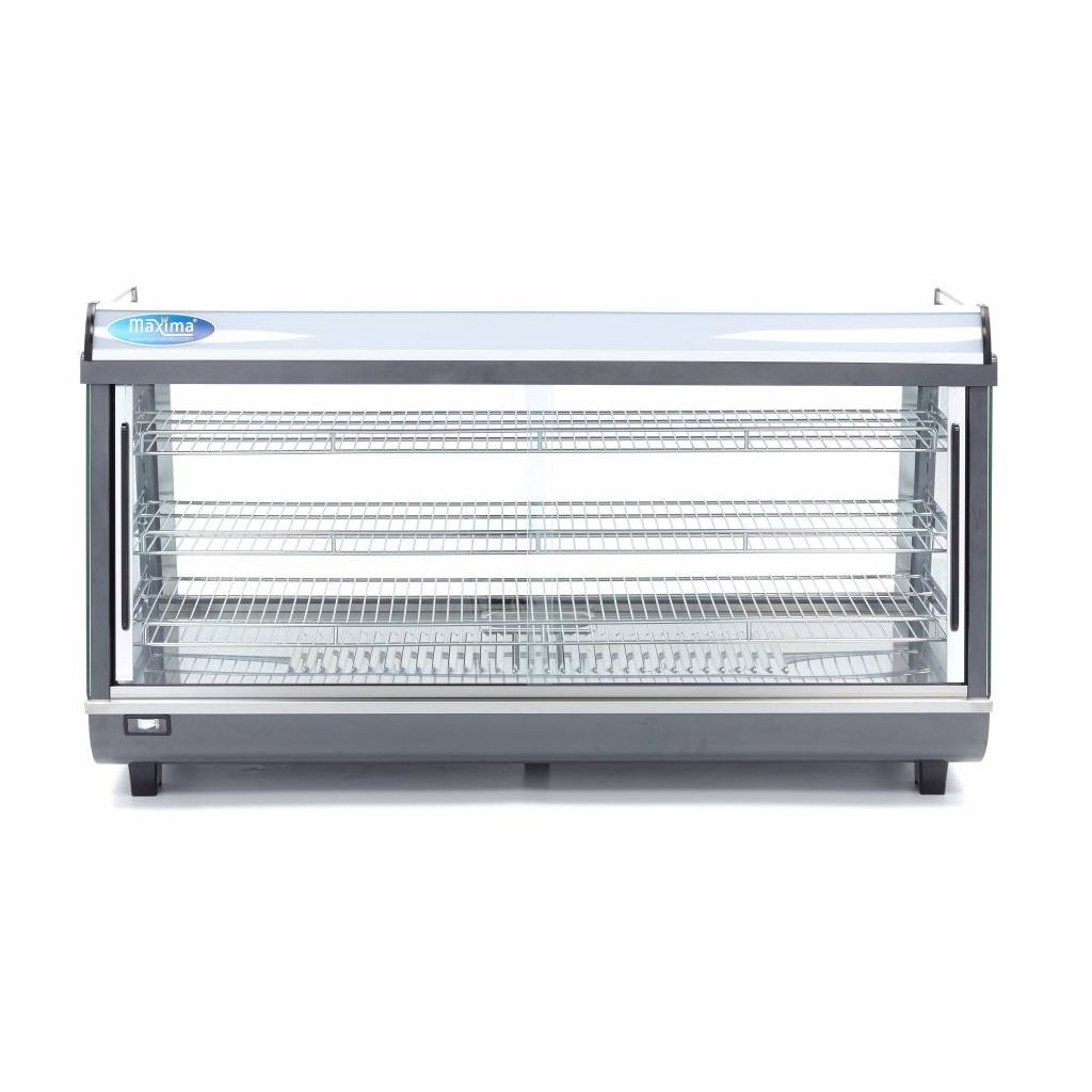 Espositore Riscaldato per Alimenti – 186L – 121,5cm – 3 Ripiani
