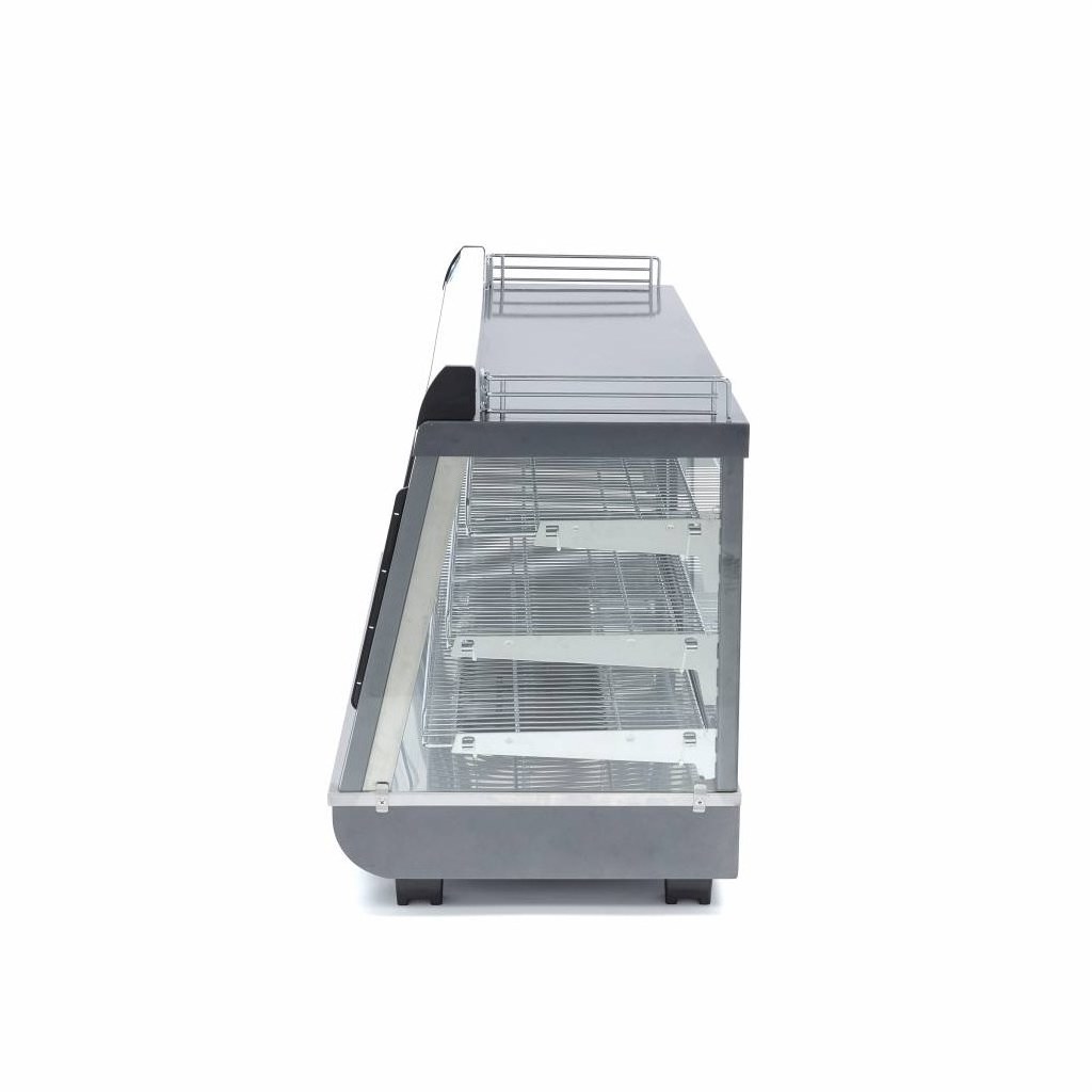Espositore Riscaldato per Alimenti – 186L – 121,5cm – 3 Ripiani