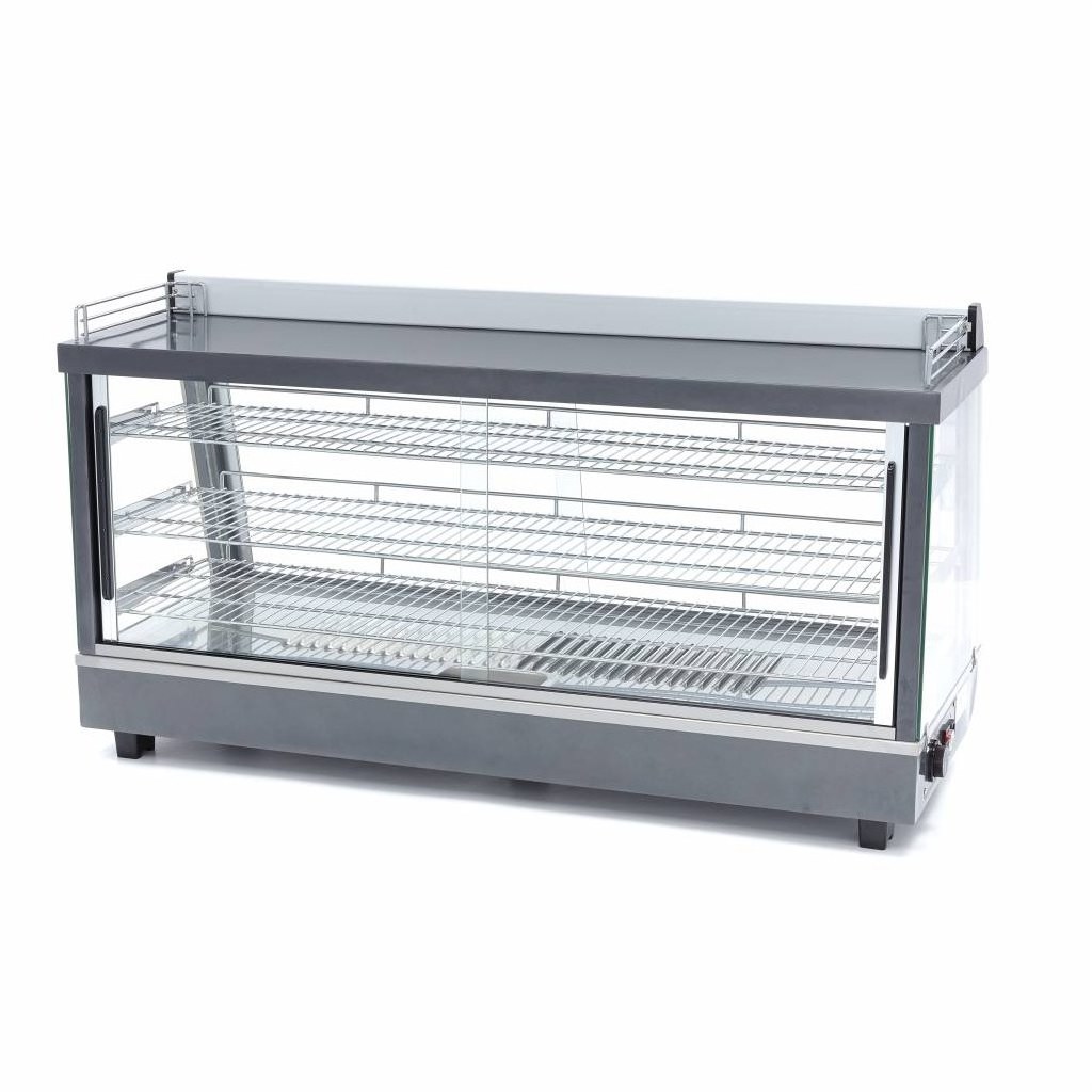 Espositore Riscaldato per Alimenti – 186L – 121,5cm – 3 Ripiani