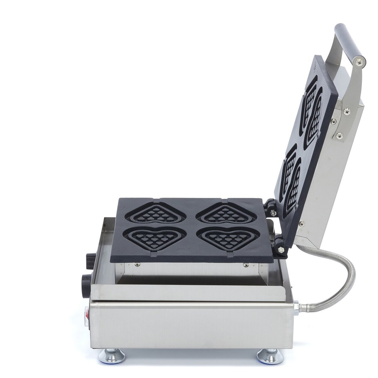 Piastra per Waffle – 4 Pezzi – Cuori su Bastoncini