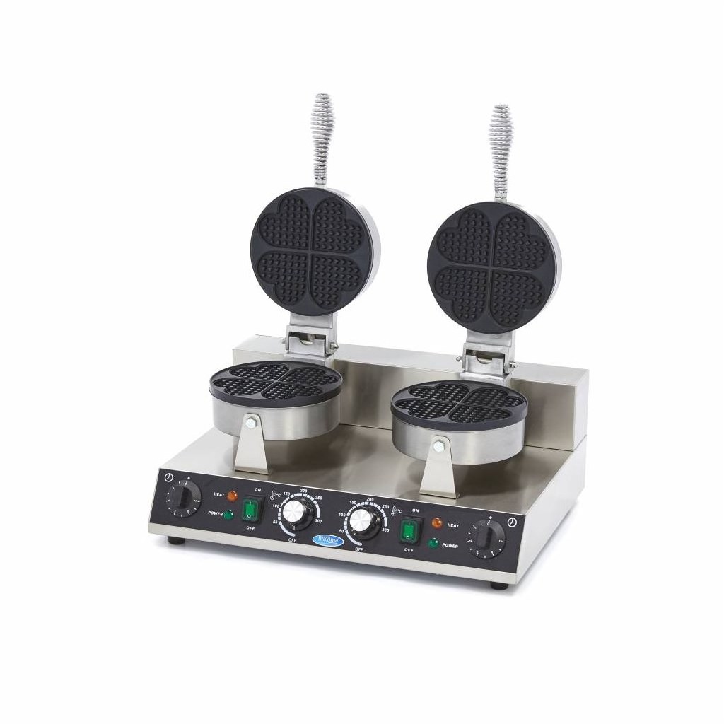 Piastra per Waffle – 8 Waffle – Cuori – Doppio