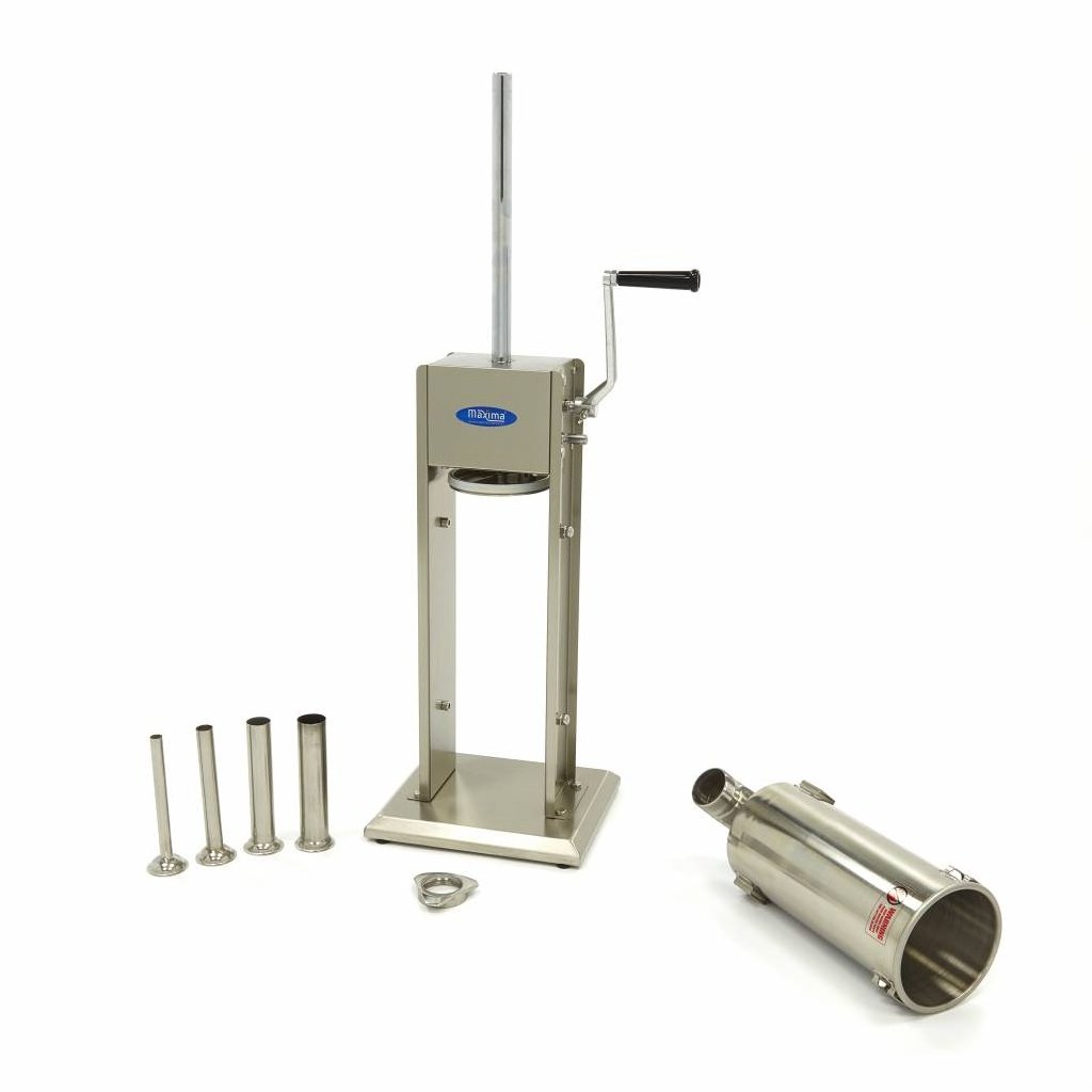 Insaccatrice per Salsicce – 5L – Verticale – incl. 4 Tubi di Riempimento