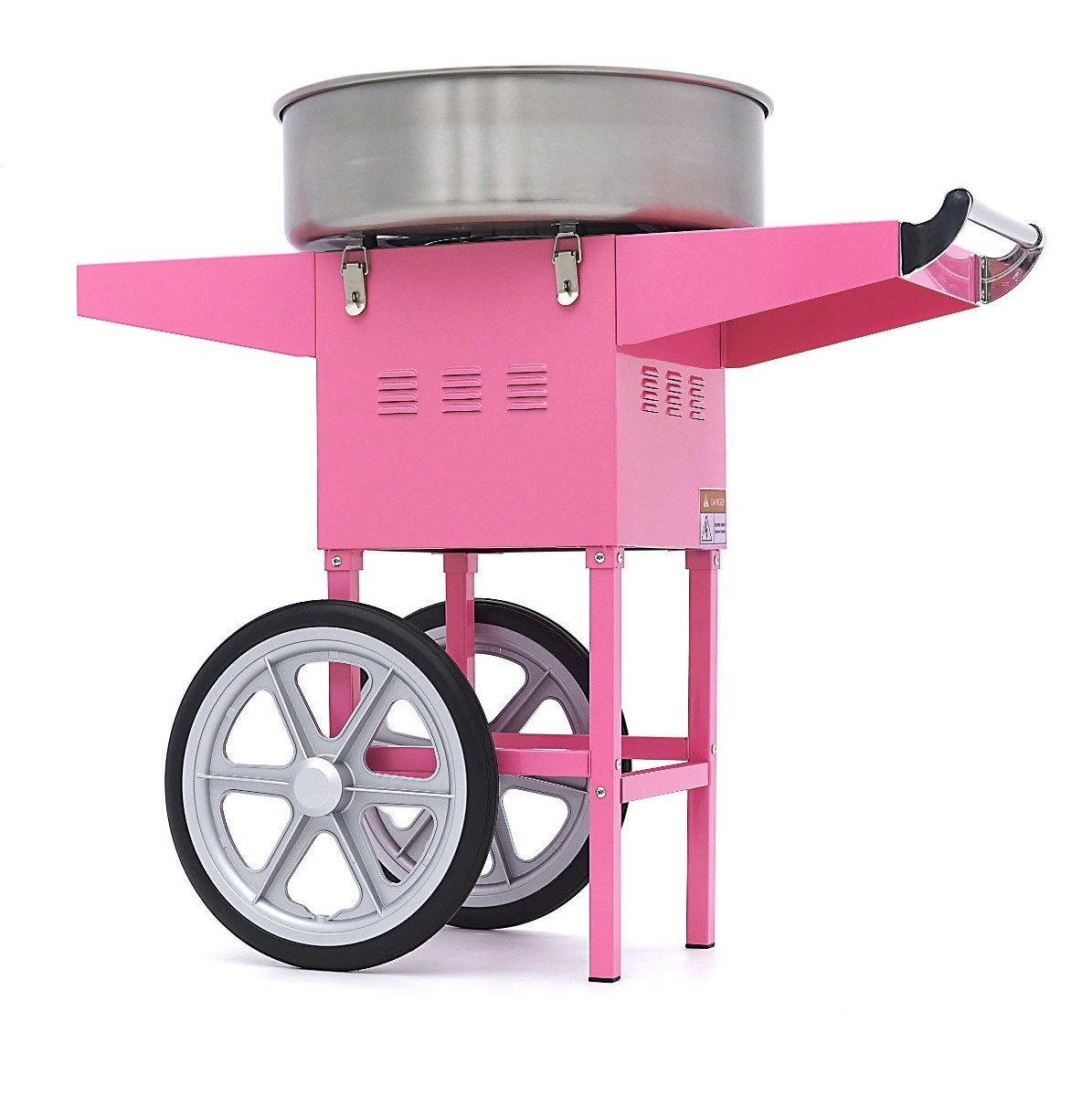 Macchina per Zucchero Filato – Ø 52 cm – Rosa – con Carrello