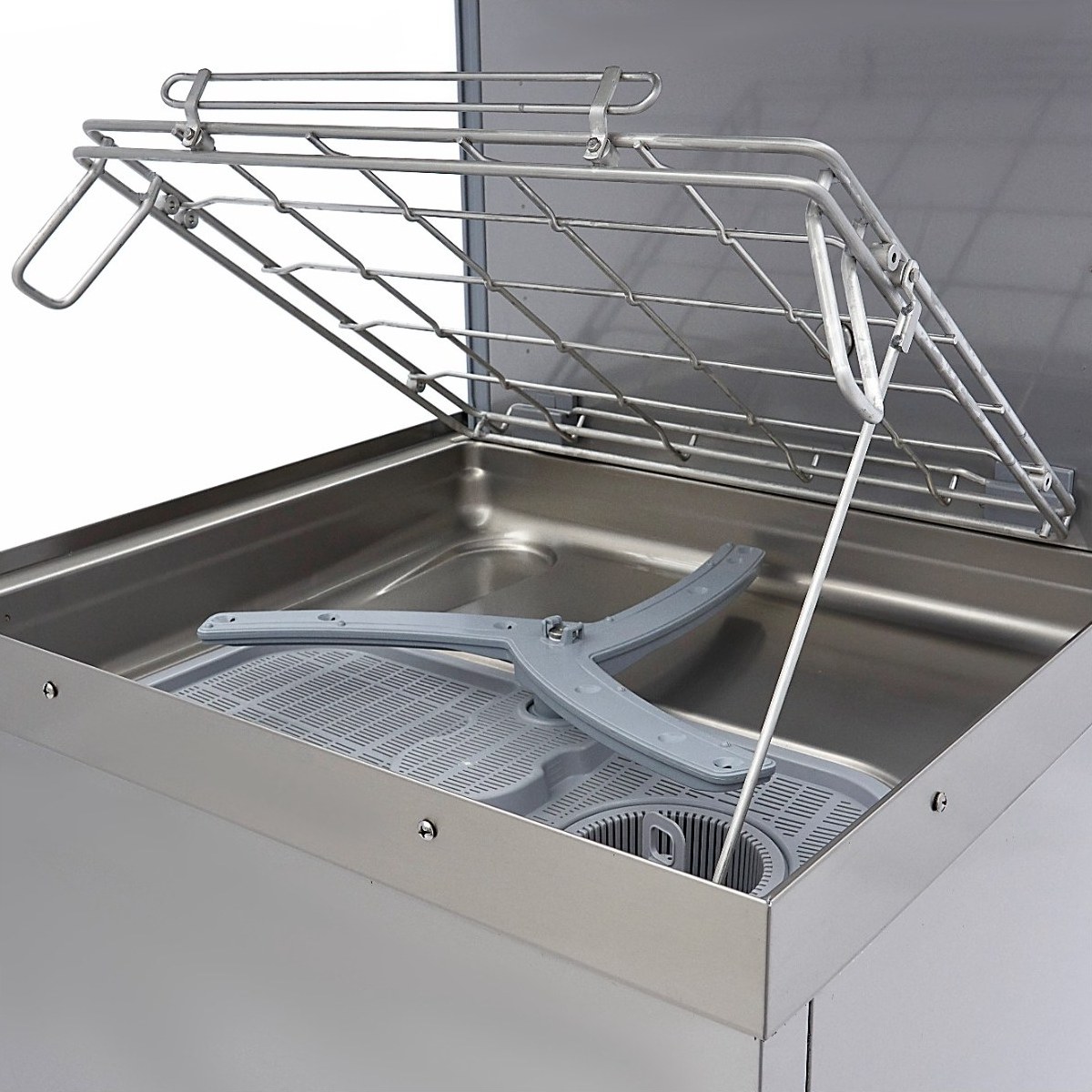Lavastoviglie a capote – 50x60cm – con pompe di risciacquo e sapone – 400V