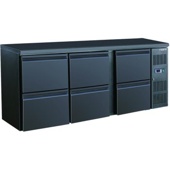 SARO Refrigeratore per bar con 3 x 2 cassetti, modello BC 3100-S6