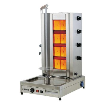 SARO Grill a gas per Döner / Gyros 4 bruciatori modello TILLA 4