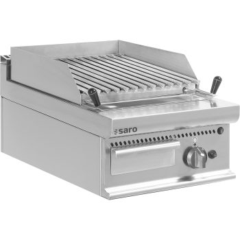 SARO Grill a gas con pietre laviche modello da tavolo E7/BS1BB