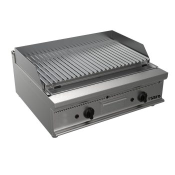 SARO Grill a gas con pietre laviche modello da tavolo E7/BS2BB
