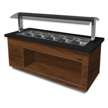 SARO Buffet caldo modello PREMIUM LINE SB-H230 Noce