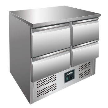 SARO Banco refrigerato con cassetti, modello VIVIA S901 S/S TOP 4x 1/2 GN