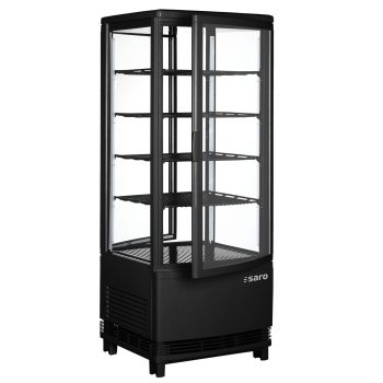 SARO Vetrina refrigerata, doppia porta, 98 litri, modello SC 100 DT nero