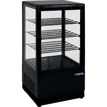 SARO Vetrina refrigerata a circolazione d'aria 68 litri, modello SC 70 nero