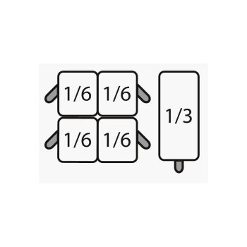SARO Set cestelli per pasta 4 x 1/6 + 1 x 1/3