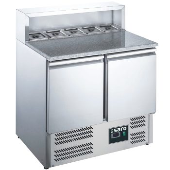 SARO Tavolo pizza, 2 porte, con sovrastruttura, modello EPS 900