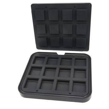 Stampo per Tartellette - Quadrato - 72/62 mm - 12 Pezzi